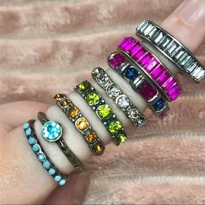Rustic Styled Rings (set of 8)